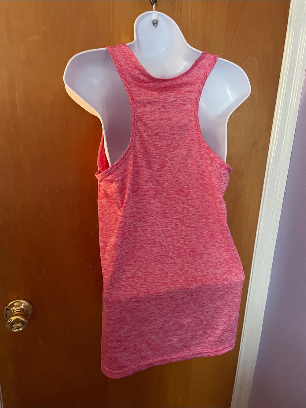 Pink Heathered Racerback Tank 🩷 - Picture 7 of 12